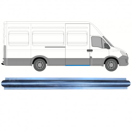 Pannello di riparazione sottoporta porta scorrevole per Iveco Daily 1999-2014 / Destra 7358