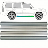 Lamiera di riparazione sottoporta e sottoporta interno per Jeep Commander 2005-2010 / Sinistra = Destra (simmetrico) / Set 10500