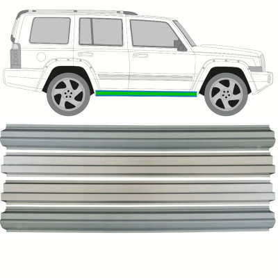 Lamiera di riparazione sottoporta e sottoporta interno per Jeep Commander 2005-2010 / Sinistra = Destra (simmetrico) / Set 10500