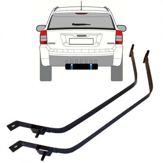 Cinghie serbatoio carburante per Jeep Compass 2006-2017 9382