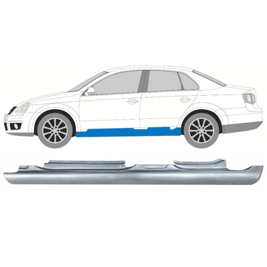 Sottoporta Lamiera Completo per Volkswagen Jetta 2005-2010 / Sinistra / SEDAN 17051