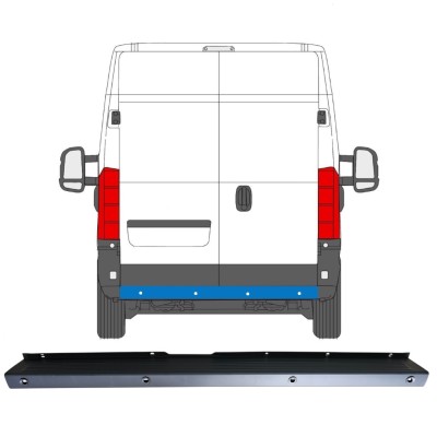 Paraurti posteriore con PDC per Peugeot Boxer 2006-2018 16926
