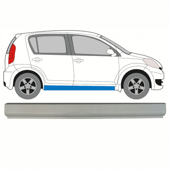 Pannello di riparazione sottoporta lamiera