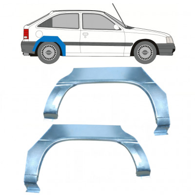 Pannello di riparazione parafango posteriore per Opel Kadett E Astra 1984-1993 / Sinistra+Destra / Set 9726