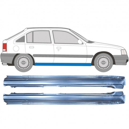 Sottoporta Lamiera Completo per Opel Kadett E Astra 1984-1993 / Sinistra+Destra / Set 9450
