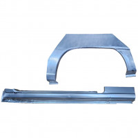 Pannello di riparazione sottoporta e parafango posteriore per Opel Kadett E Astra 1984-1993 / Sinistra / CABRIO / Set 12584