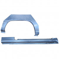 Pannello di riparazione sottoporta e parafango posteriore per Opel Kadett E Astra 1984-1993 / Destra / CABRIO / Set 12583