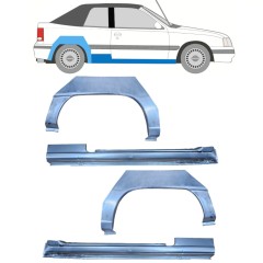 Pannello di riparazione sottoporta e parafango posteriore per Opel Kadett E Astra 1984-1993 / CABRIO / Set 12585