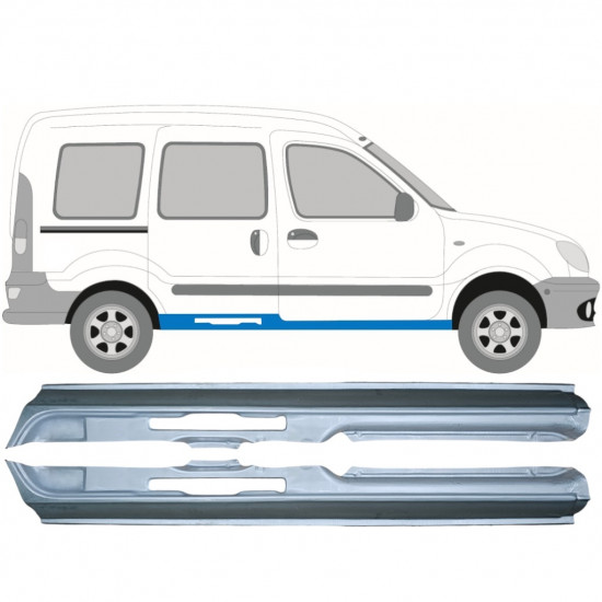 Sottoporta Lamiera Completo per Renault Kangoo 1997-2008 / Sinistra+Destra / Set 9480