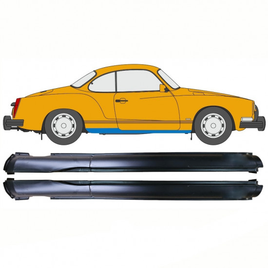Sottoporta Lamiera Completo per Volkswagen Karmann Ghia 1955-1974 / Sinistra+Destra / Set 10750