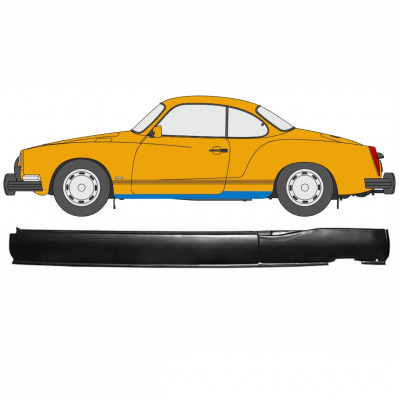 Pannello di riparazione sottoporta lamiera per Volkswagen Karmann Ghia 1955-1974 / Sinistra 10749