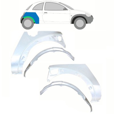Pannello di riparazione interno ed esterno parafango posteriore per Ford KA 1996-2008 / Set 10777