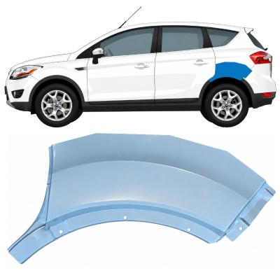 Pannello di riparazione sezione posteriore parafango posteriore per Ford Kuga 2008-2013 / Sinistra 17066