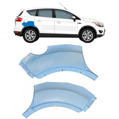 Pannello di riparazione sezione posteriore parafango posteriore per Ford Kuga 2008-2013 / Sinistra+Destra / Set 17067