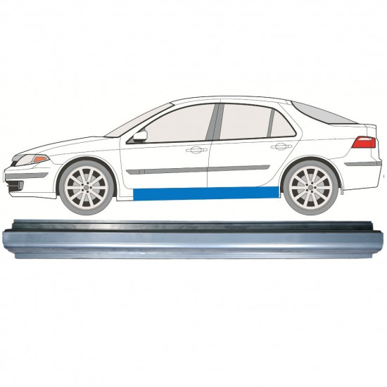 Pannello di riparazione sottoporta lamiera per Renault Laguna II 2001-2007 / Sinistra 11288