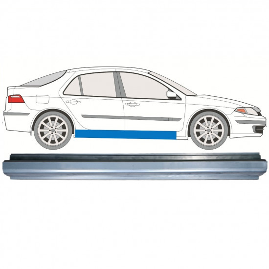 Pannello di riparazione sottoporta lamiera per Renault Laguna II 2001-2007 / Destra 11287