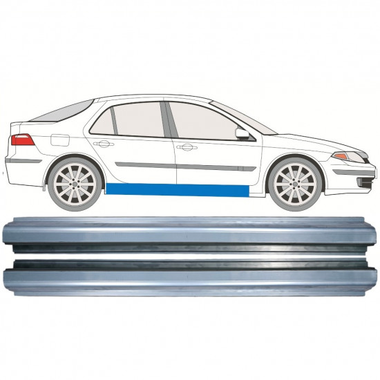 Pannello di riparazione sottoporta lamiera per Renault Laguna II 2001-2007 / Sinistra+Destra / Set 11289
