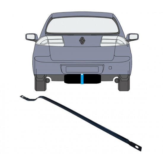 Cinghie serbatoio carburante per Renault Laguna III 2008-2015 / Sinistra = Destra (simmetrico) 11831