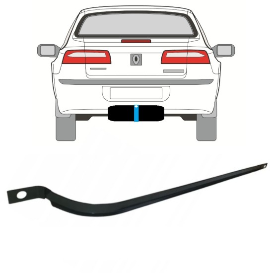 Cinghie serbatoio carburante per Renault Laguna II 2001-2007 14956