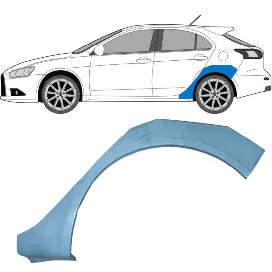 Pannello di riparazione parafango posteriore per Mitsubishi Lancer 2007-2017 / Sinistra 6852