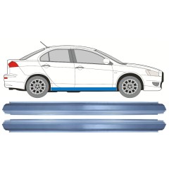Pannello di riparazione sottoporta lamiera per Mitsubishi Lancer 2007-2017 / Sinistra = Destra (simmetrico) / Set 10489