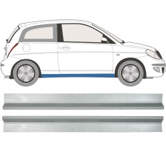 Pannello di riparazione sottoporta lamiera per Lancia Ypsilon 2003-2011 / Sinistra+Destra / Set 11355