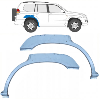 Pannello di riparazione parafango posteriore con foro per Toyota Land Cruiser J120 2003-2010 / Sinistra+Destra / Set 10214