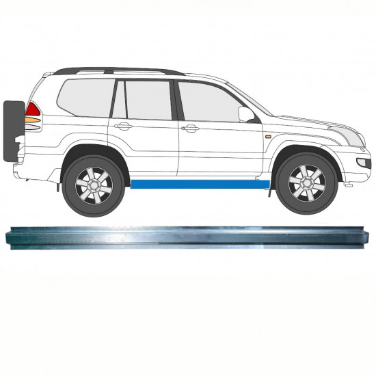 Sottoporta interno per Toyota Land Cruiser J120 2003-2010 / Sinistra = Destra (simmetrico) 8371
