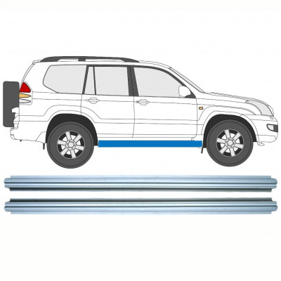 Pannello di riparazione sottoporta lamiera per Toyota Land Cruiser J120 2003-2010 / Sinistra = Destra (simmetrico) / Set 10578
