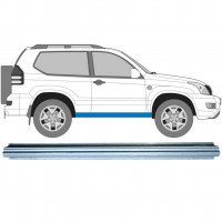 Pannello di riparazione sottoporta lamiera per Toyota Land Cruiser J120 2003-2010 / Sinistra = Destra (simmetrico) 7062