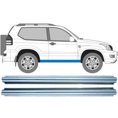 Pannello di riparazione sottoporta lamiera per Toyota Land Cruiser J120 2003-2010 / Sinistra = Destra (simmetrico) / Set 10277
