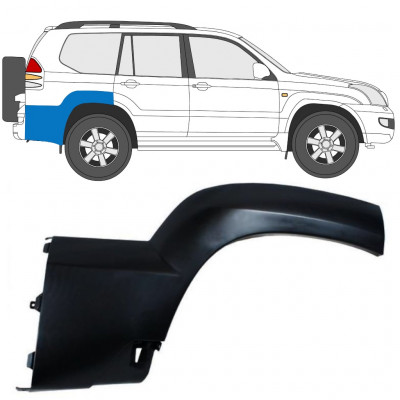 Modanatura laterale parafango posteriore per Toyota Land Cruiser J120 2003-2010 / Destra 12954