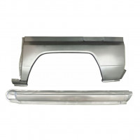 Lamiera di riparazione completo sottoporta e parafango posteriore per Toyota Land Cruiser J70 1984- / Sinistra / Set 11479