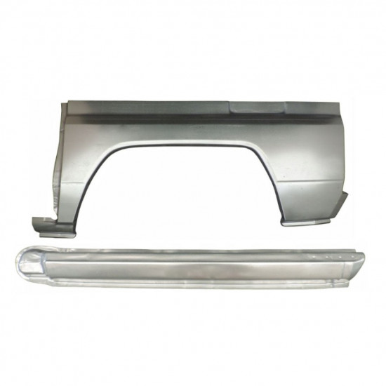 Lamiera di riparazione completo sottoporta e parafango posteriore per Toyota Land Cruiser J70 1984- / Sinistra / Set 11479