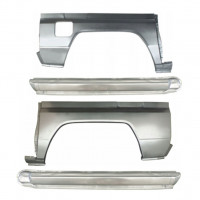 Lamiera di riparazione completo sottoporta e parafango posteriore per Toyota Land Cruiser J70 1984- / Set 11480
