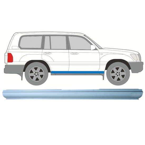 Pannello di riparazione sottoporta lamiera per Toyota Land Cruiser J100 1998-2007 / Destra 8925