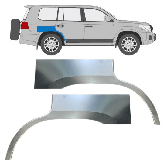 Pannello di riparazione parafango posteriore per Toyota Land Cruiser V8 FJ200 2007- / Sinistra+Destra / Set 16342