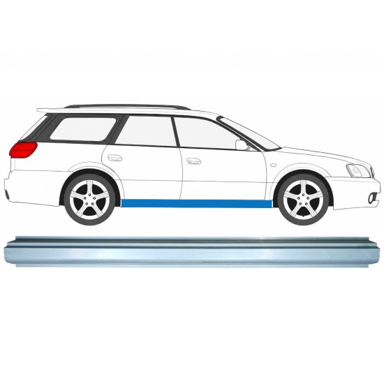 Pannello di riparazione sottoporta lamiera per Subaru Legacy 1998-2004 / Sinistra = Destra (simmetrico) / COMBI / SEDAN 7018
