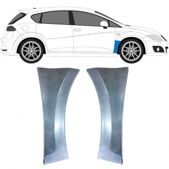 Pannello di riparazione parafango anteriore per Seat Leon 2005-2012 / Sinistra+Destra / Set 9606