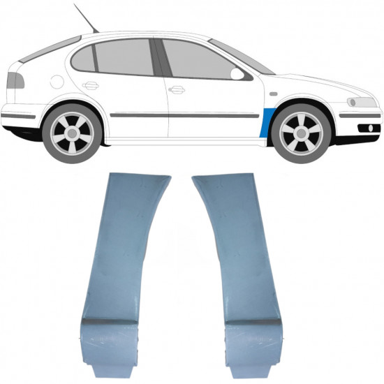 Pannello di riparazione parafango anteriore per Seat Toledo II 1999-2004 / Sinistra+Destra / Set 10593