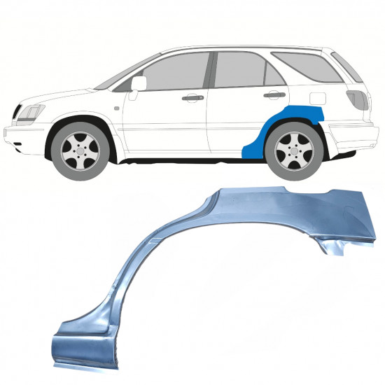 Pannello di riparazione parafango posteriore per Lexus RX 1998-2003 / Sinistra 8115