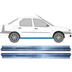 Pannello di riparazione sottoporta lamiera per Dacia Logan 2004-2009 / Sinistra+Destra / Set 11345