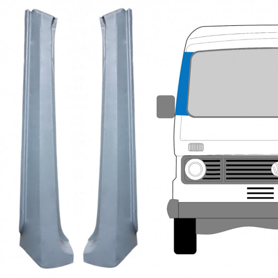 Pannello di riparazione telaio parabrezza per Volkswagen LT 1975-1996 / Sinistra+Destra / Set 11657