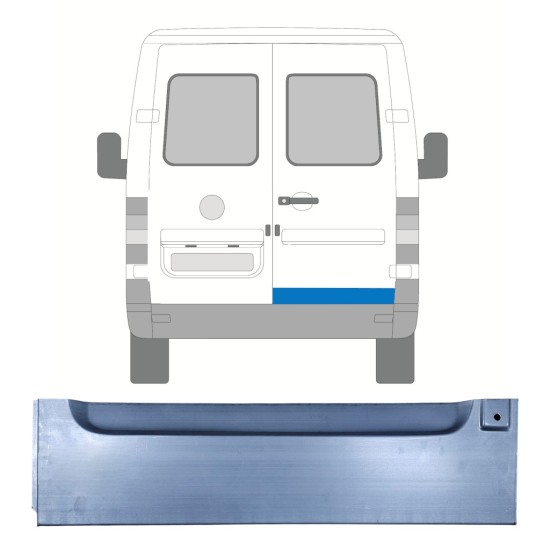 Pannello di riparazione porta posteriore per Volkswagen LT 1996-2005 / Destra 16593