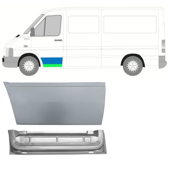 Pannello di riparazione porta anteriore per Volkswagen LT 1996-2005 / Sinistra 16558