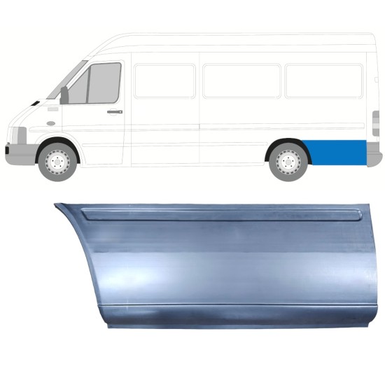 Pannello di riparazione sezione posteriore parafango posteriore per Volkswagen LT 1996-2005 / Sinistra 13414