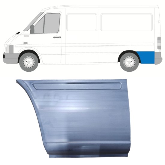 Pannello di riparazione sezione posteriore parafango posteriore per Volkswagen LT 1996-2005 / Sinistra 13608