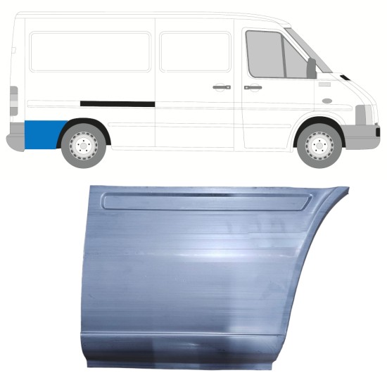 Pannello di riparazione sezione posteriore parafango posteriore per Volkswagen LT 1996-2005 / Destra 13471