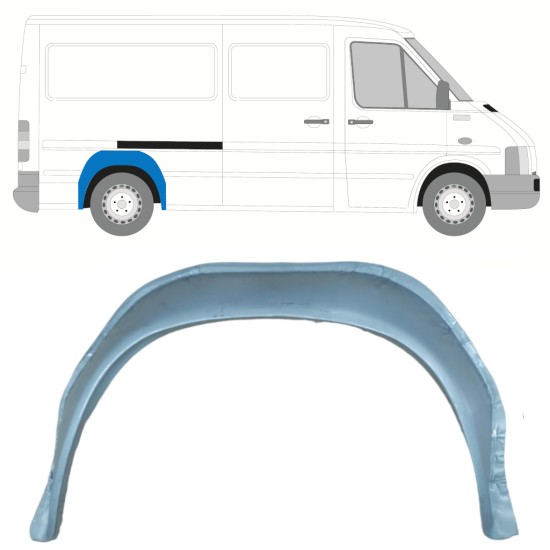 Pannello di riparazione arco ruota posteriore interno per Volkswagen LT 1996-2005 / Sinistra = Destra (simmetrico) 14176