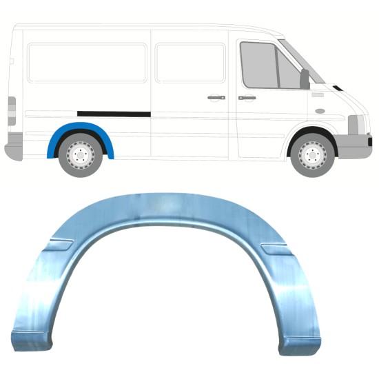 Pannello di riparazione parafango posteriore per Volkswagen LT 1996-2005 / Sinistra = Destra (simmetrico) 16599